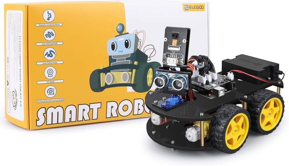 Complete UNO Smart Robot Car Kit - 24 Modules, Ages 8-16 STEM Education Tool