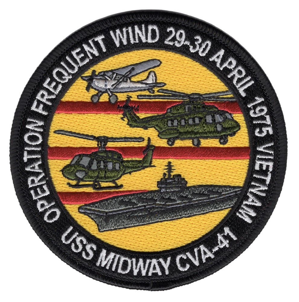 CVA-41 USS Midway Operation Frequent Wind Patch