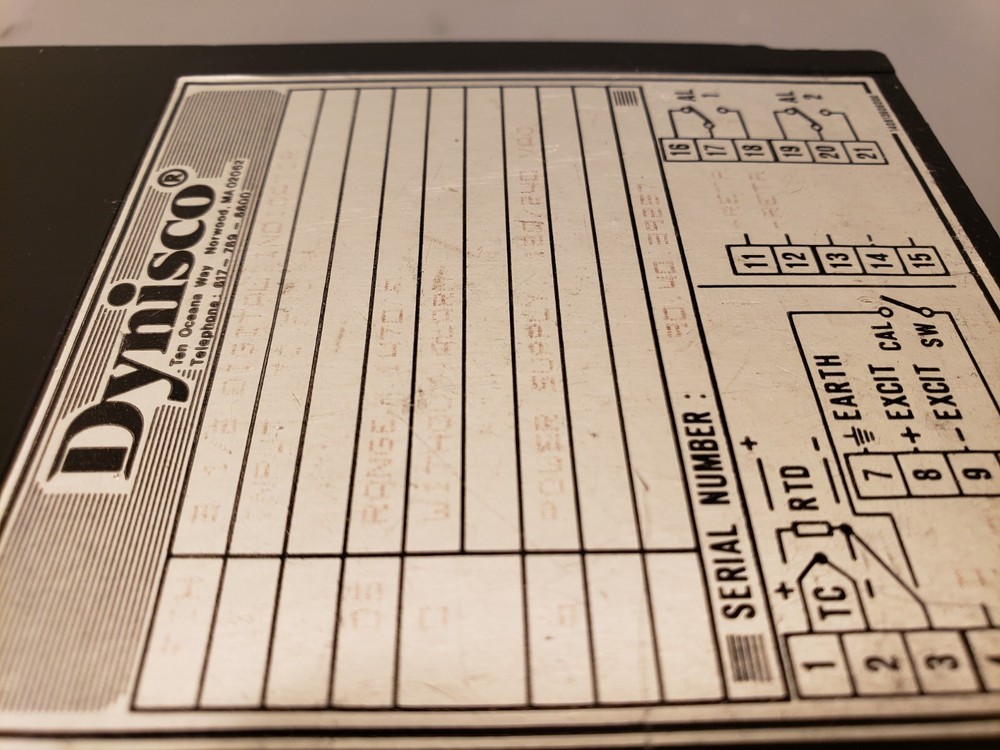 Dynisco Analog Temperature Control Degrees F Indicator Panel Meter- ° F