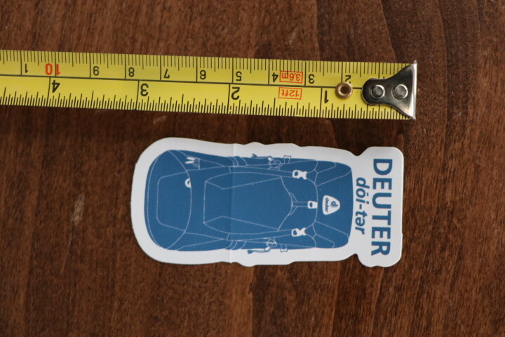 DEUTER Backpacks STICKER Decal NEW Blue