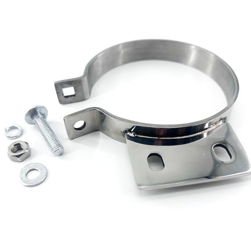 5" Chorme Mount Bracket Clamp for Peterbilt Exhaust Stack 379 359 1987-1993