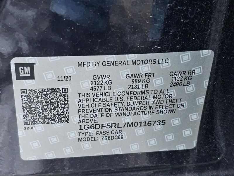 2020-203 CT4 PASSENGER SIDE BLIND SPOT ALERT MODULE: 84870463