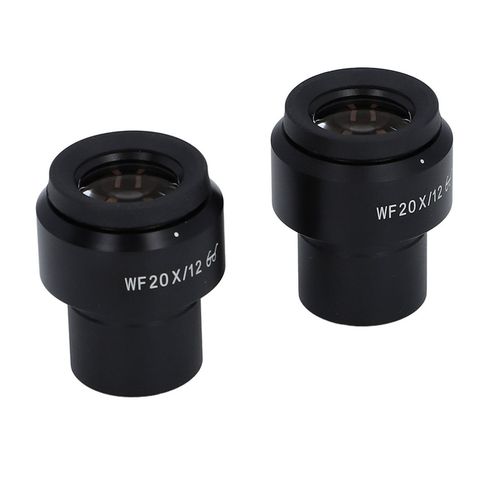 2 Pcs Microscope Eyepiece WF20X Widefield Adjustable Diopter Optical Microscope