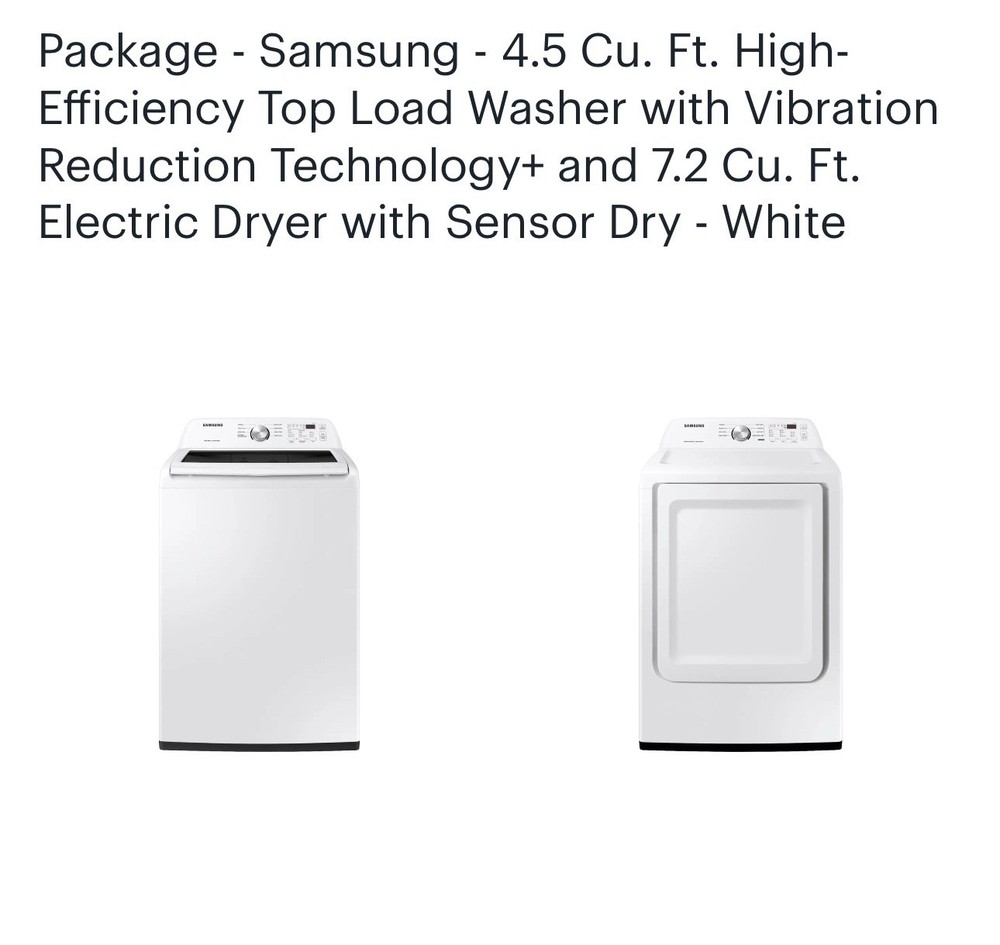 Samsung Washer and Dryer Set