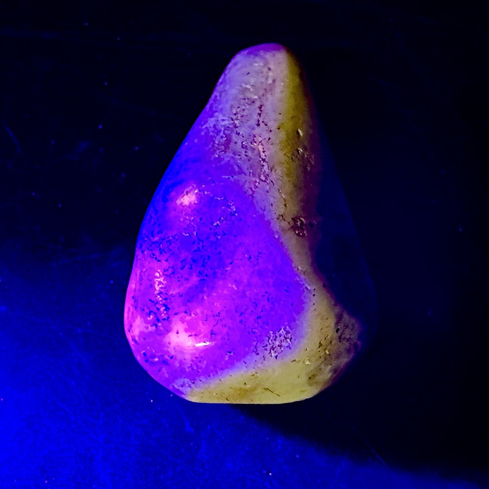 Hackmanite from pakistan - uv fluorescent marvel in every glow!