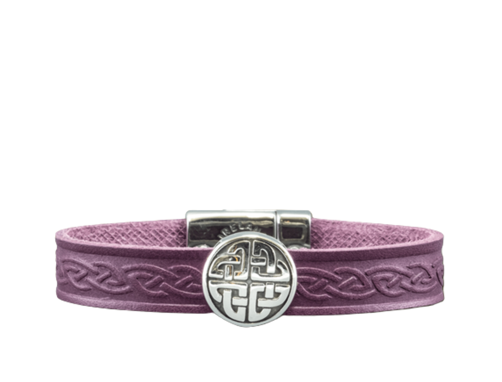 Lee River Celtic Knot Leather Cuff Bracelet