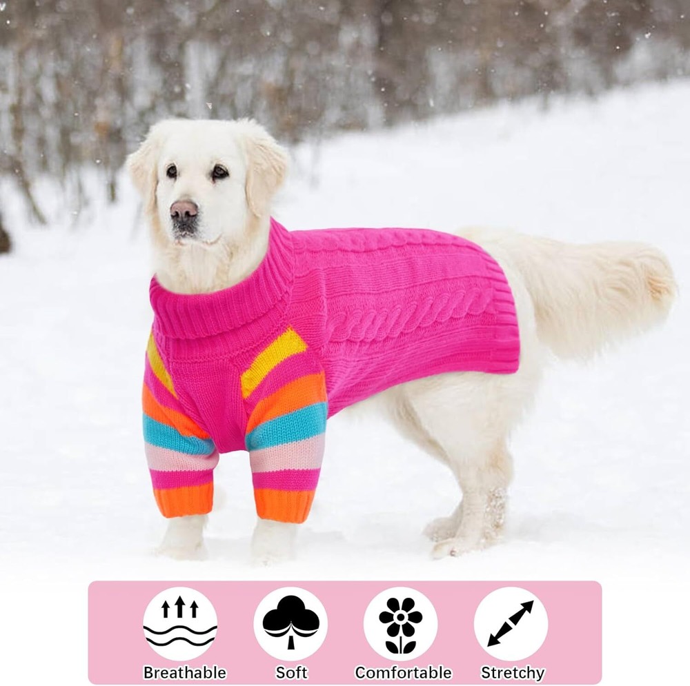 OUOBOB Dog Sweaters Medium, Sweaters Medium Dogs Christmas, Medium Dog Sweaters