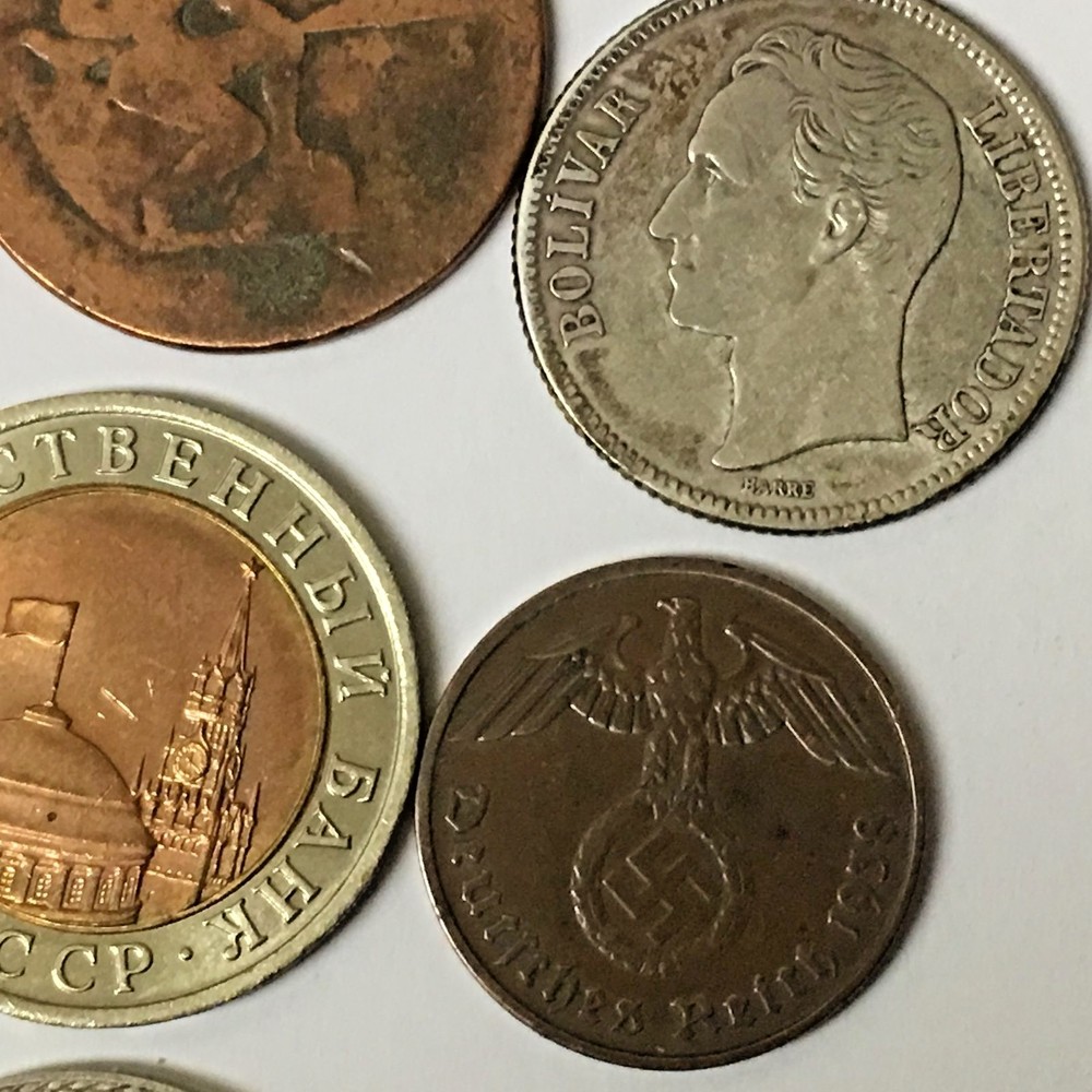 9 MISC FOREIGN COINS LOT 11