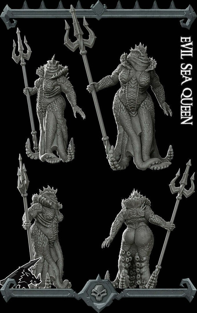 Evil Sea Queen - Rocket Pig Games Wargaming DnD D&D