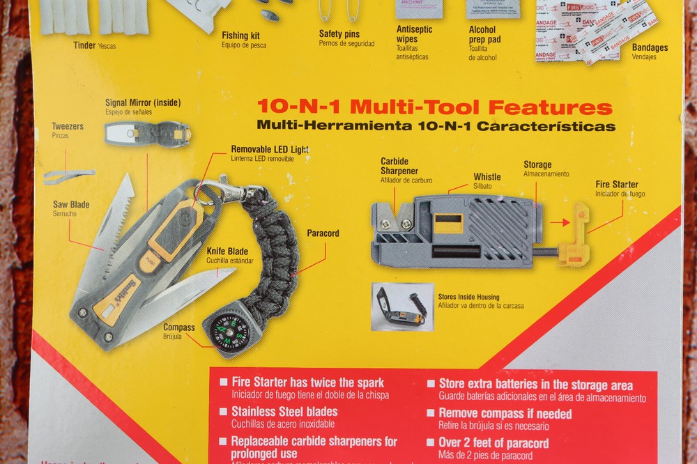 Smith's 50541 Ultimate Survival Multi-Tool First Aid Fire Starter Knife Kit