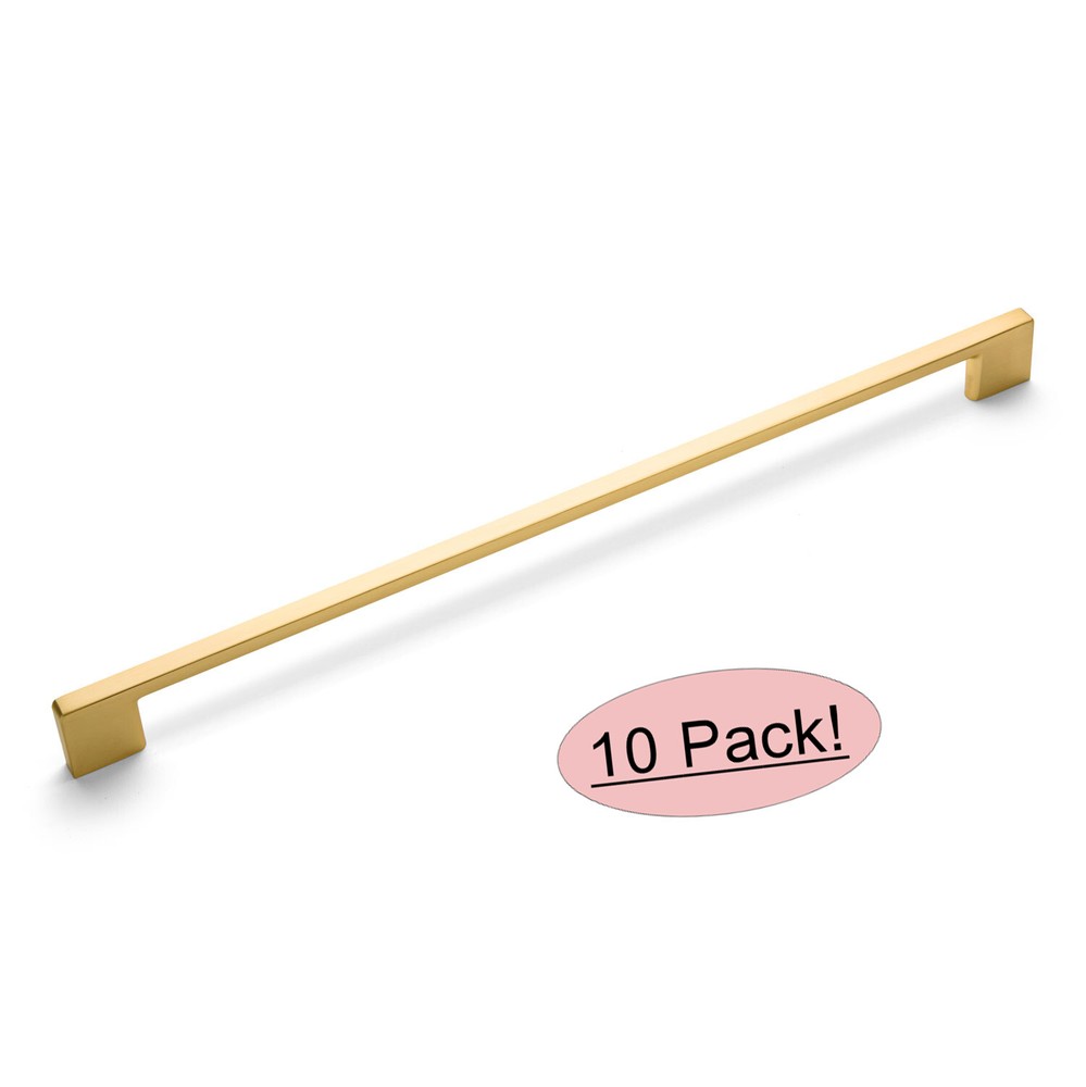 *10 Pack* Cosmas Cabinet Hardware Brushed Gold Modern Handle Pull #11244-320BG