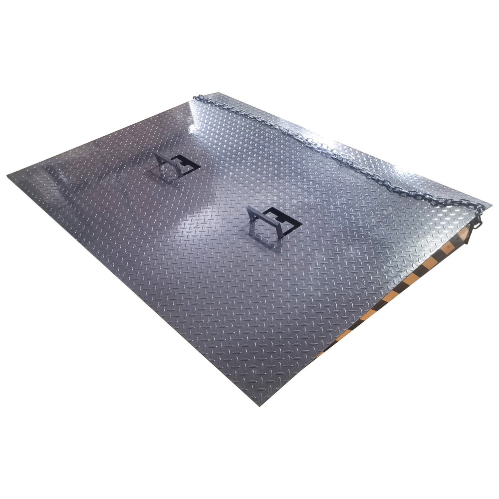 6000kg Heavy Duty Ground-to-Container Loading Ramp Platform Height-Adjustable