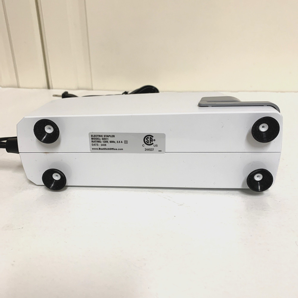 Bostitch Electric Stapler White Gray 02011