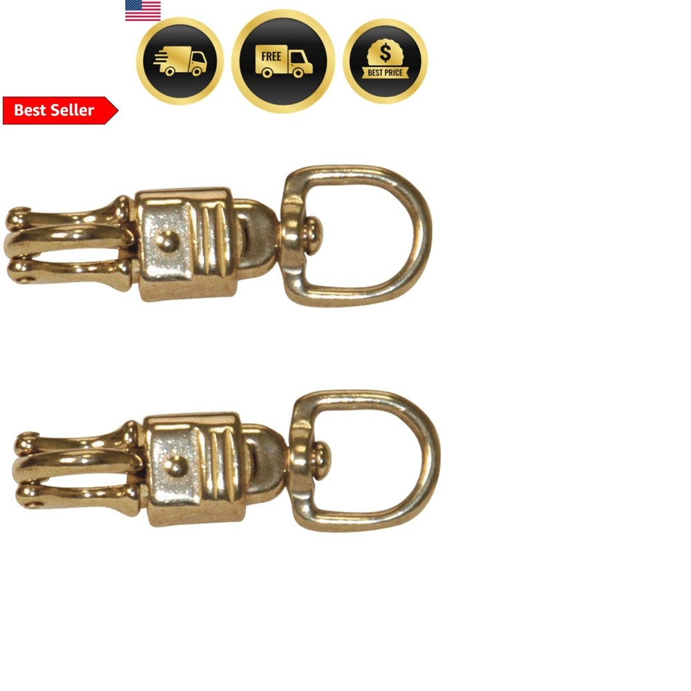 Horse Tack Brass Panic Snap Quick Release Hook Ropes Chains Stable Gear