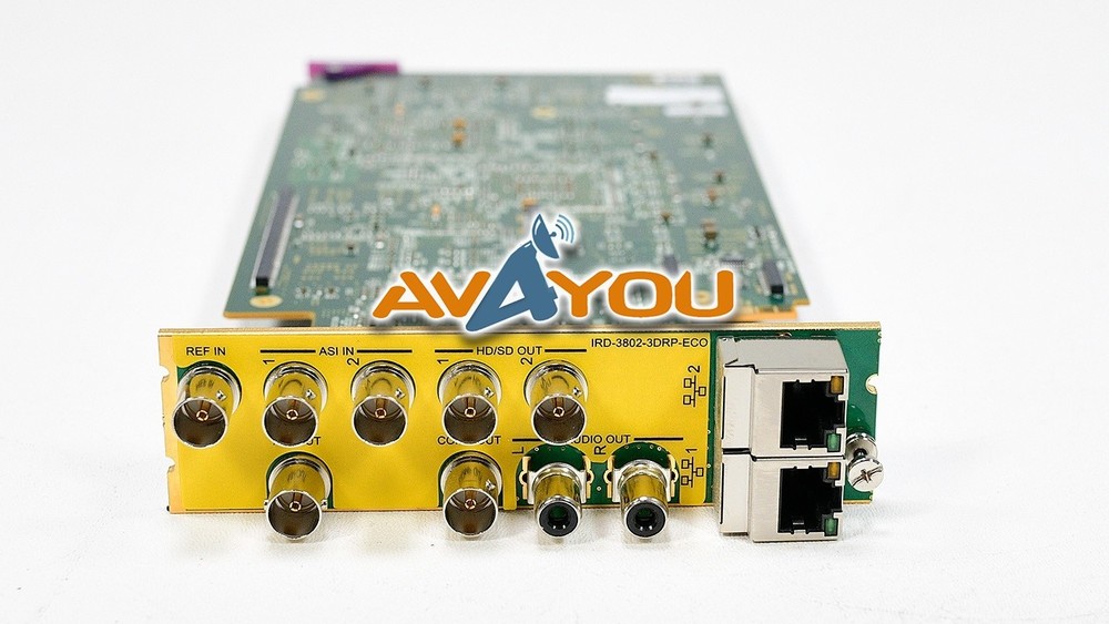 Miranda GV IRD-3802 MPEG Decoder with ASI and GigE IP Inputs +3DRP-ECO