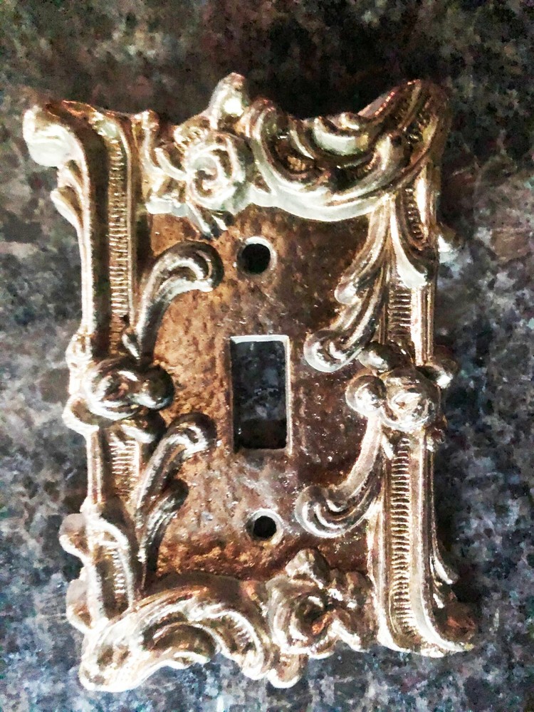 Vintage Brass Light Switch