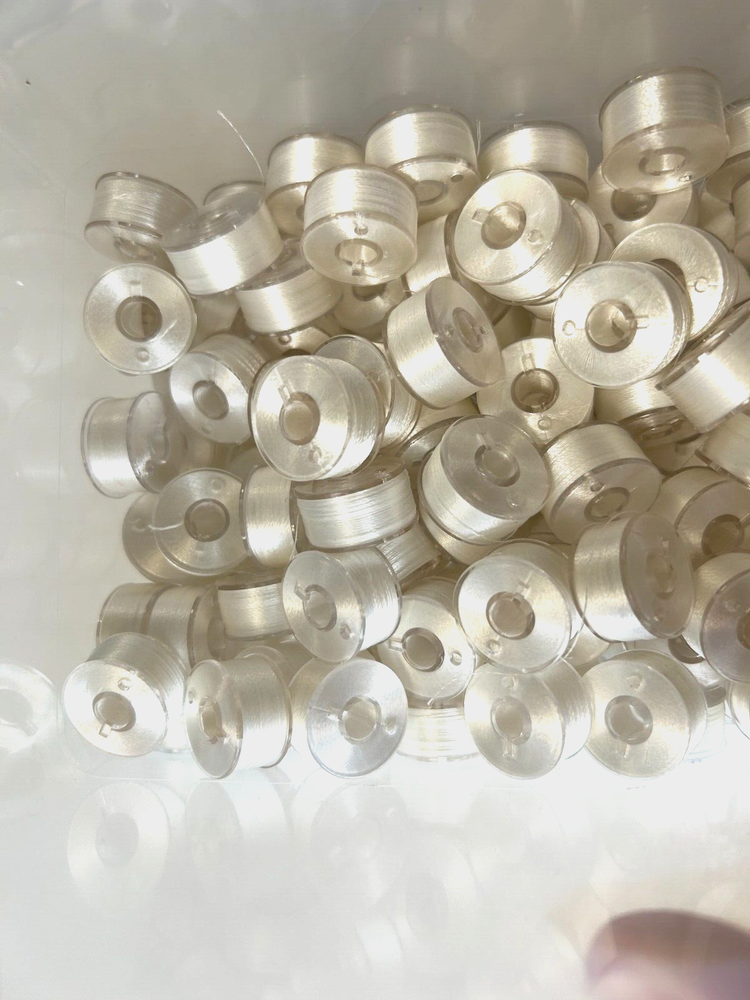 Sewing Machine Bobbins 140 White Thread PreWoun