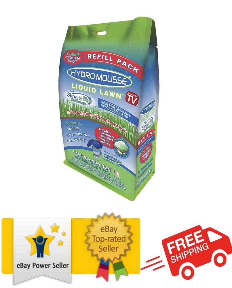 Hydro Mousse - Liquid Lawn Refill Pack, 2lb Bag Covers 400sq. ft.