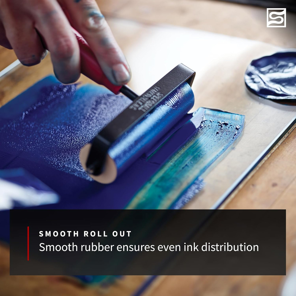 Deluxe Soft Rubber Brayer, 2-Inch