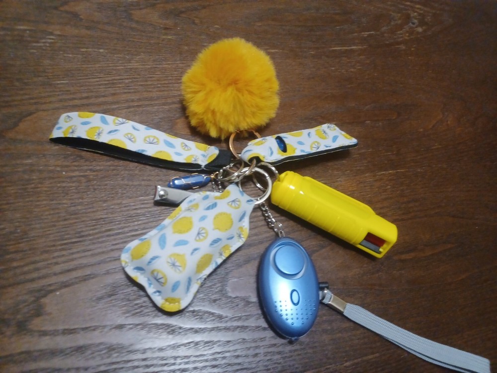 womens self defense keychains, personal alarms, key chains, customizable
