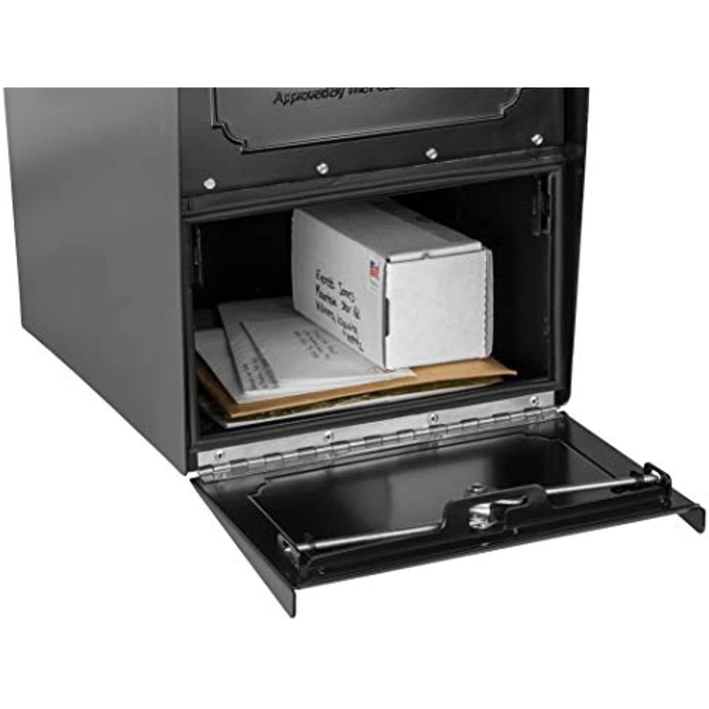 Architectural Mailboxes 620020B-10 TriBolt High Security Parcel Mailbox, Black