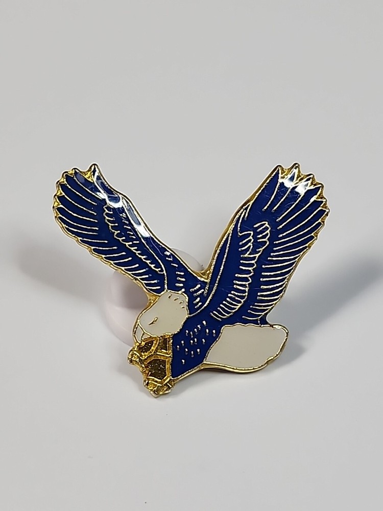 Blue Eagle Bird Lapel Pin