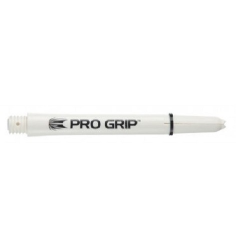 TARGET PRO GRIP DART SHAFTS..WHITE MEDIUM 48mm