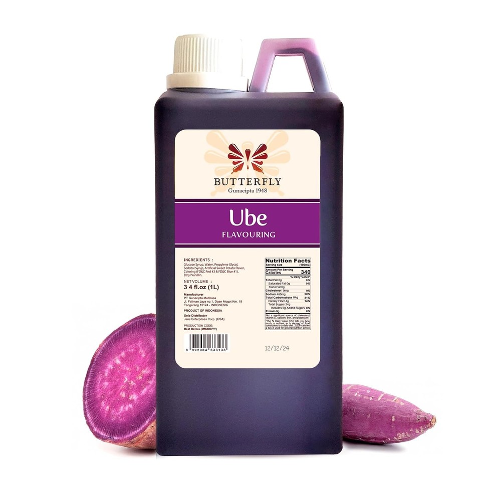 Butterfly Ube Purple Yam Flavor Extract 34oz