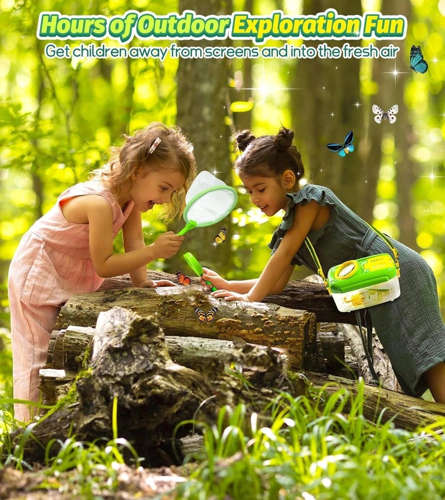 Bug Catcher for Kids, 17 PCS Bug Catching Kit with Bug Collector Toy Bugs But