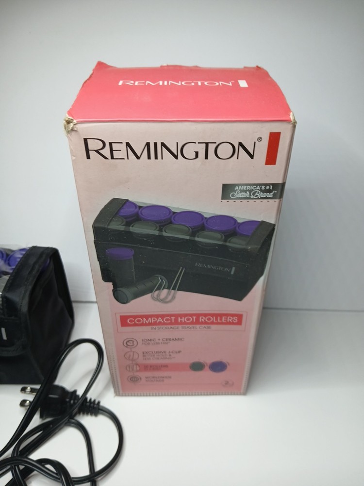 Remington Compact Hot Rollers, Black, H1016 OPEN BOX