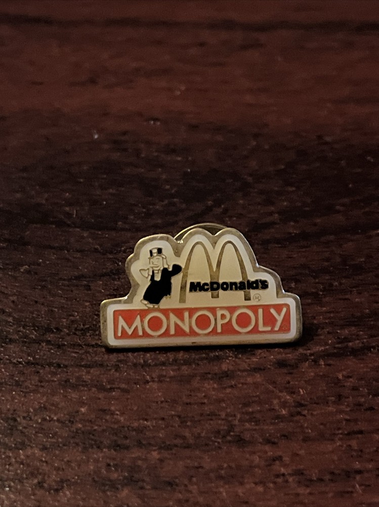 Vintage McDonald's Monopoly Employee Lapel Hat Pin