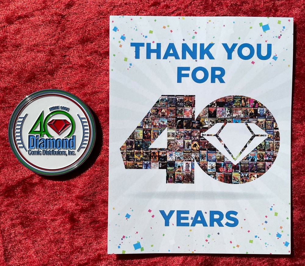 Diamond Comic Distributors 40th Anniversary Challenge Coin