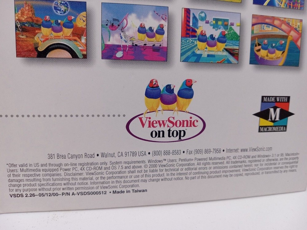 ViewSonic Display Suite Software Installation CD, Mac OS & Windows / A-CD-VSWW2
