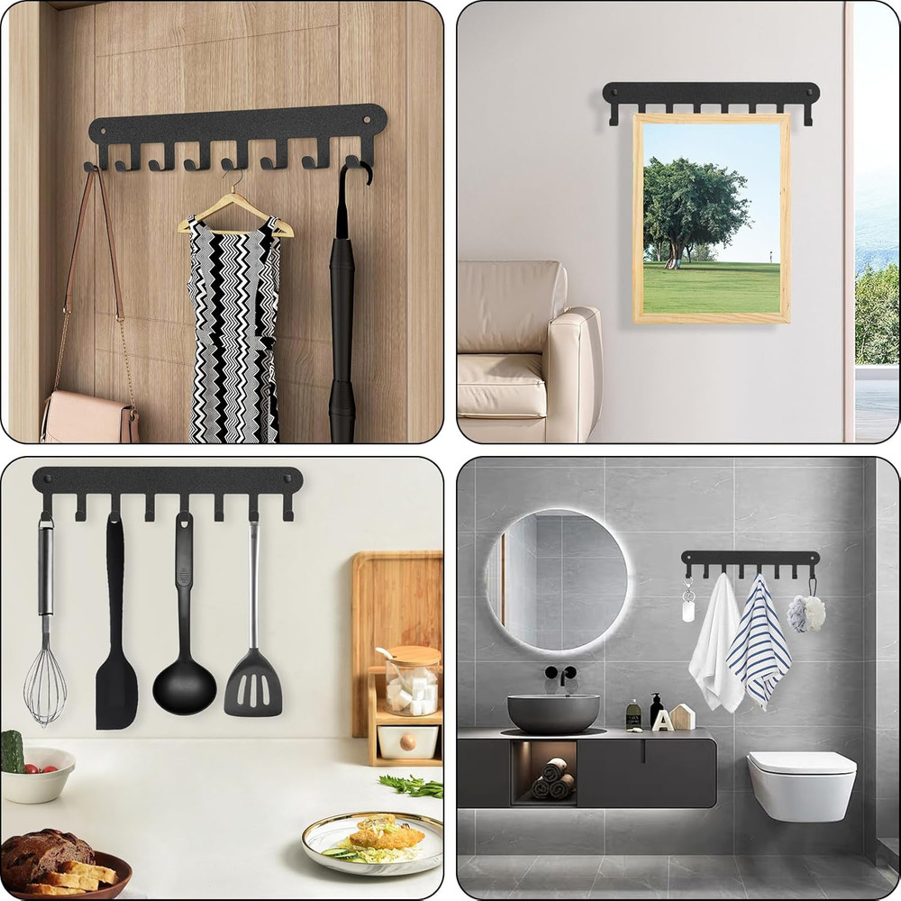 2 Pack Key Holder Wall Mount, Key Holder for Wall,Key Wall Holder, Key Hooks Han