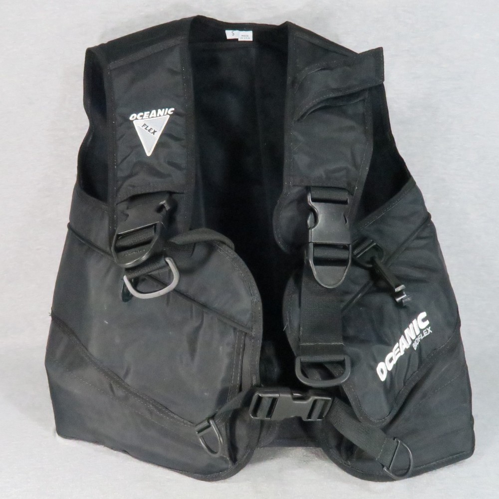 Oceanic Flex Bioflex Scuba Diving Vest Buoyancy Control Device (BCD) Small Black