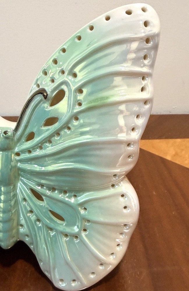 Pearlescent Ceramic Butterfly LED Night Light Color Changing Glow