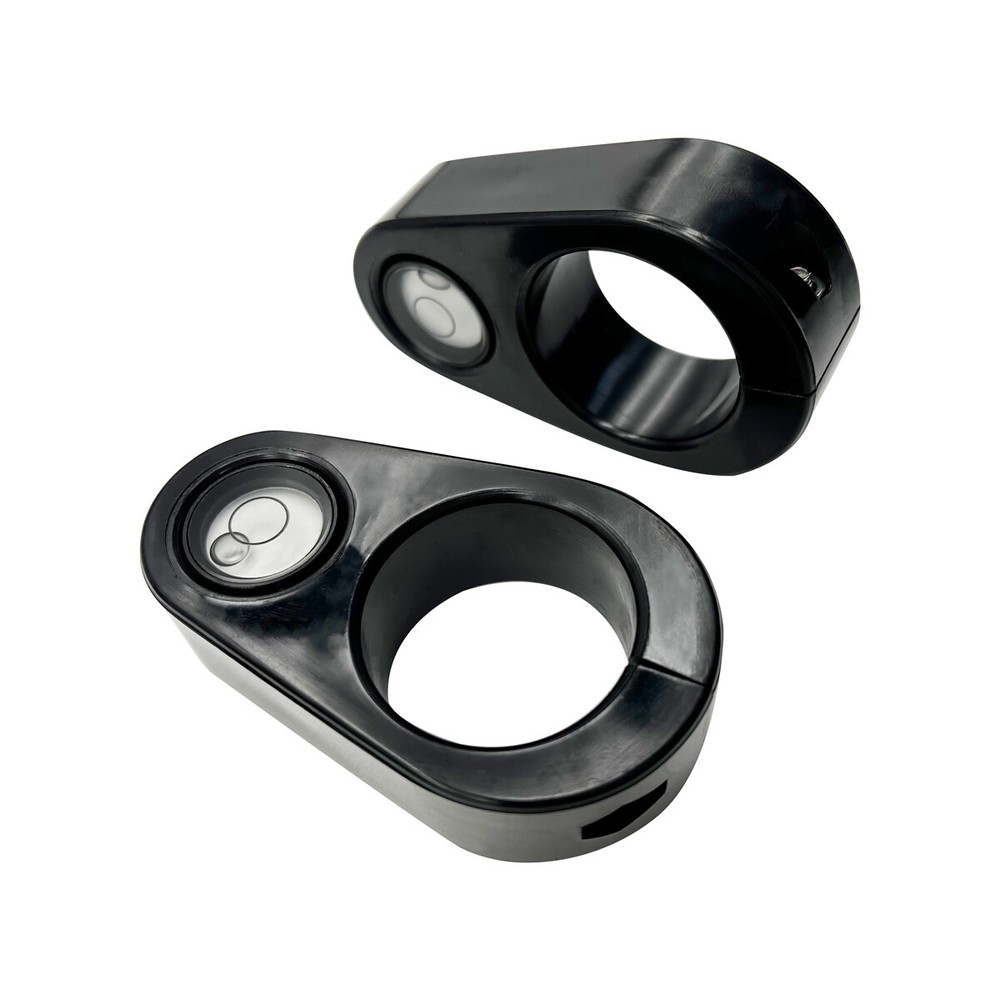 2 PCS VIAL FIT ANY 32MM DIAMETER POLE WITH HOLDER PLASTIC HOUSING BUBBLE