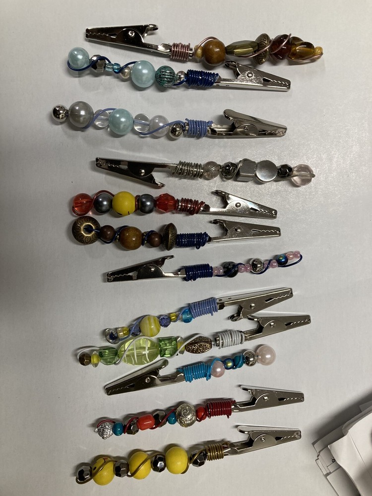 Beaded Aluminum Clip One Unique