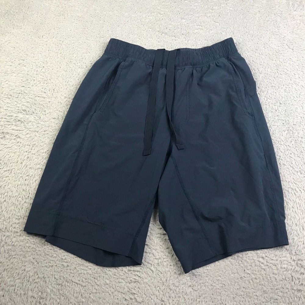 Lululemon Shorts Mens M Navy 10" Drawstring Performance Running Gym Training