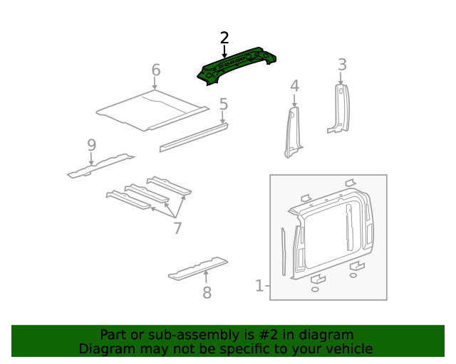 Genuine GM Upper Panel 15773342