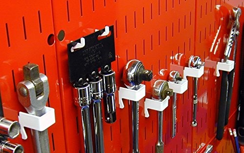 Wall Control KT-200-DLX W Slotted Storage Panel Deluxe Hook Assortment White