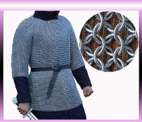 BUTTED CHAINMAIL SHIRT RUST PROOF CHAIN MAIL ARMOR CHAINMAILE HAUBERGEON