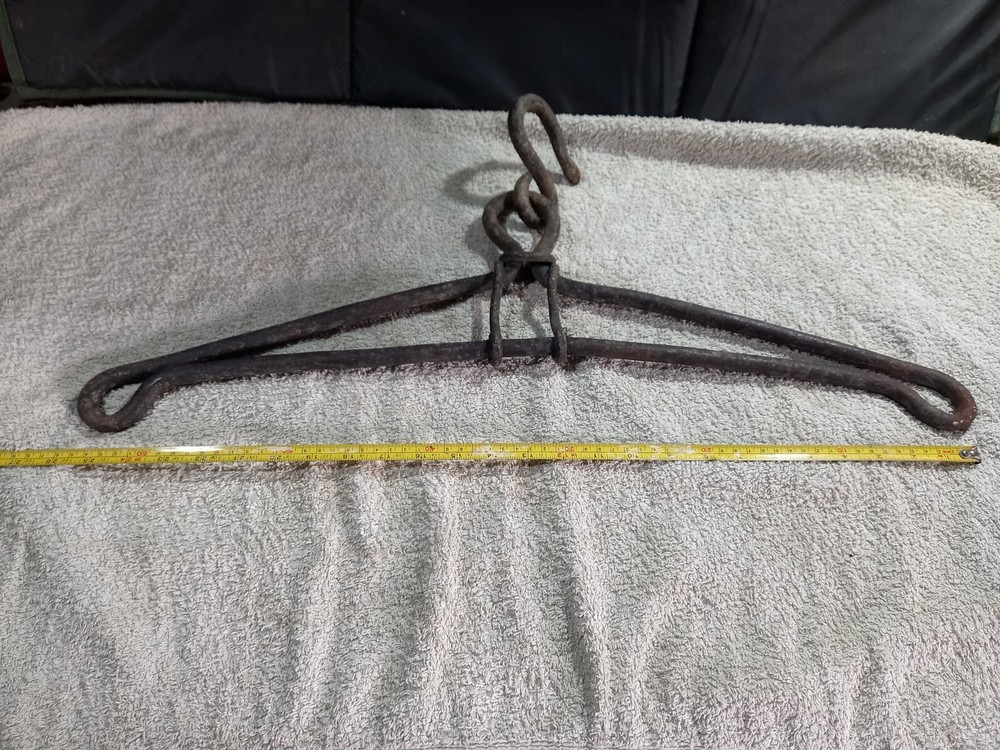 Antique Fireplace Trammel Hand Forged