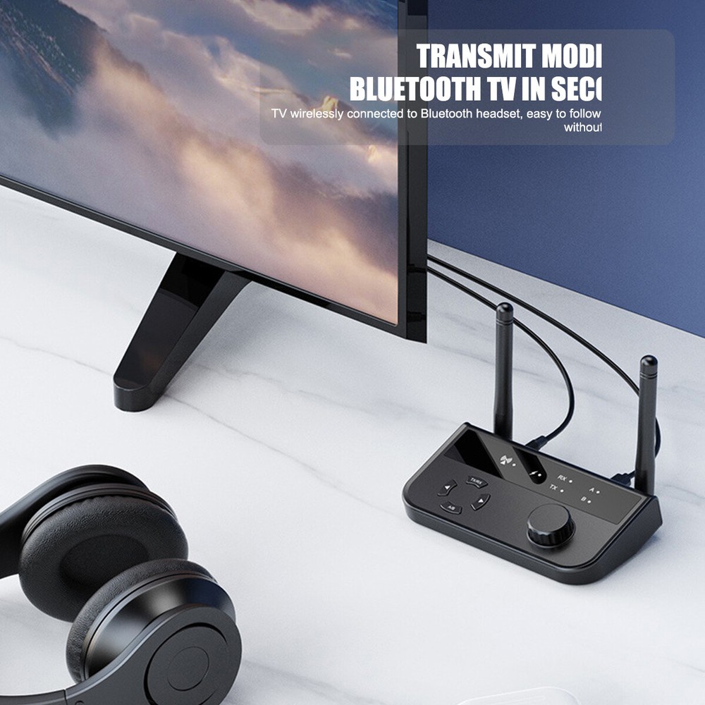 Long Range Bluetooth 5.3 Transmitter Receiver For TV Home Stereo Audio Adapter-