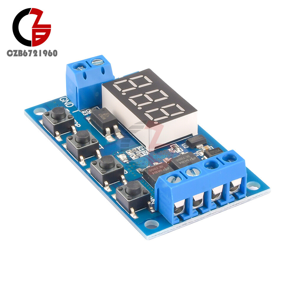 2PCS Trigger Cycle Timer Delay Switch Circuit Board MOS Tube Control Module