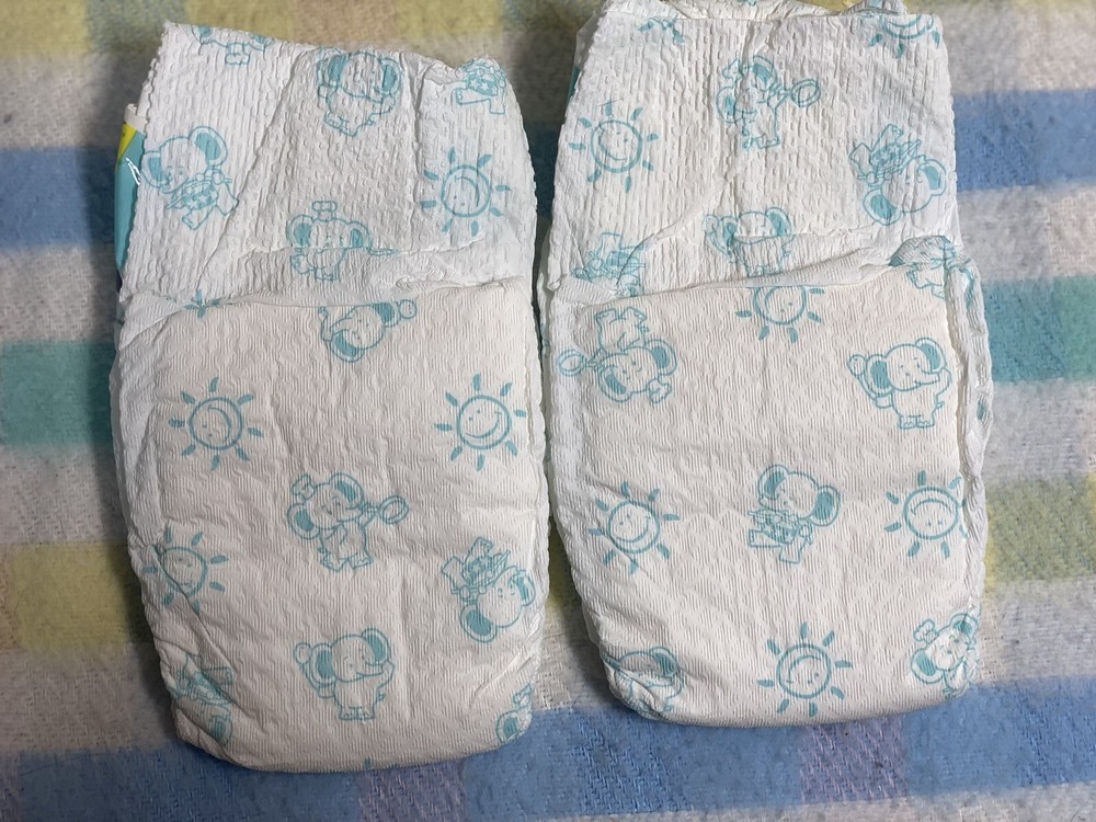 Vintage Tape Tab diapers Medium/Large 4 Count