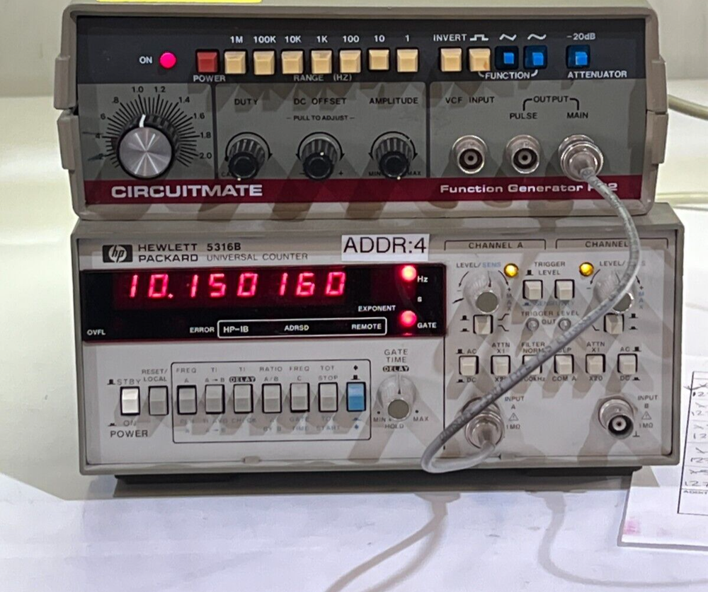 Hewlett Packard HP 5316B Universal Counter - Working