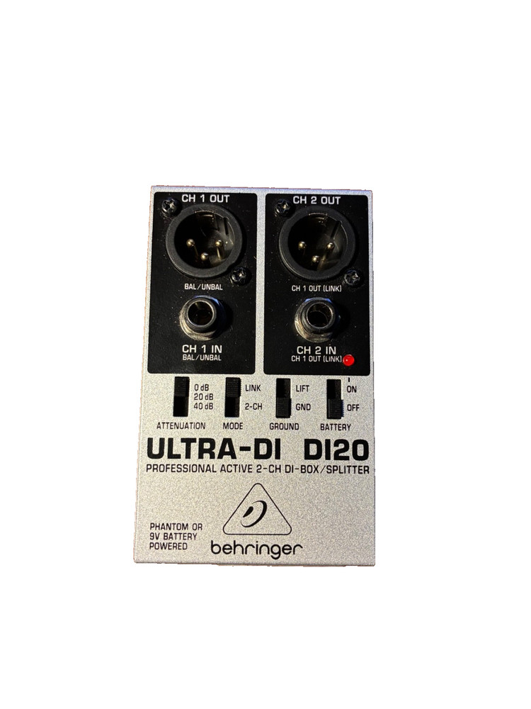 ULTRA-DI DI20 PROFESSIONAL ACTIVE 2-CH DI BOX/SPLITTER