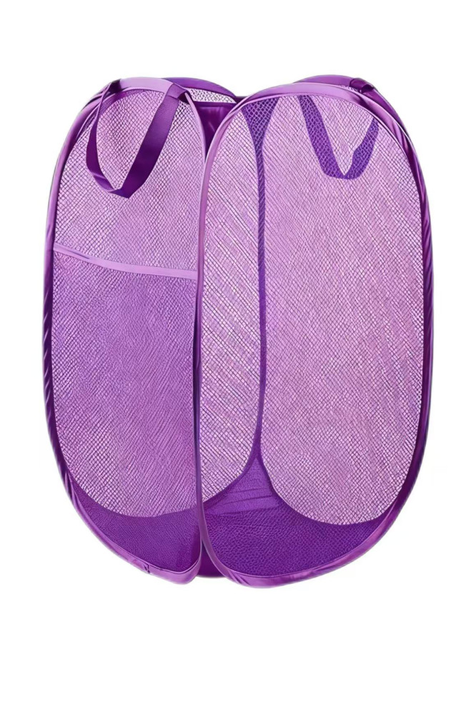 Packs Collapsible Pop up Laundry Bag Foldable Hamper Large Mesh Clothes Basket