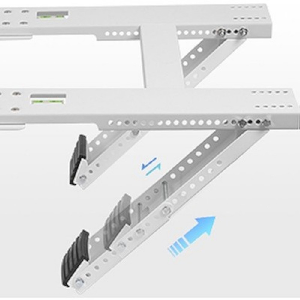 Adjustable Window AC Bracket Stand Conditioner Support Bracket No Drilling White
